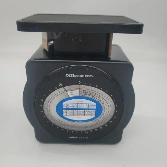 Office Depot 2 LB Mechanical Post Office Scale 1/2 Ounce Increments Postal Mail - Picture 2 of 10